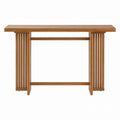 Solid Wood Console Table Oak Finish 120cm x 40cm x 80cm