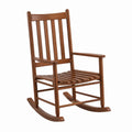 Wooden Rocking Chair Solid Wood Brown