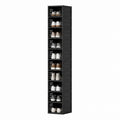 Steel Vertical Shoe Rack Black 10-Tier 185cm
