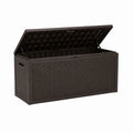Outdoor Storage Box Resin Rattan 120cm x 60cm x 55cm
