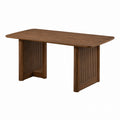 Rectangular Wooden Dining Table Brown Oak 180cm x 90cm x 75cm