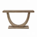 Wood Console Table with Arched Base